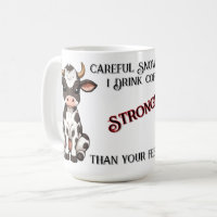 Cute Cartoon Baby Cow with Black And White Spots