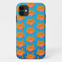 Cute Cartoon Baby Crab Blue Ocean
