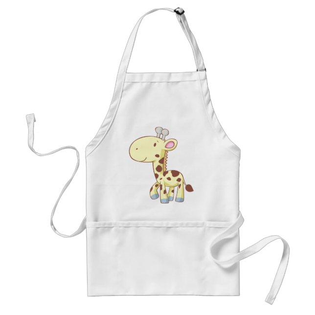 Cute Cartoon Baby Giraffe Shirts Standard Apron (Front)