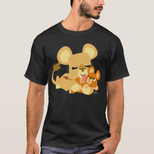 Cute Cartoon Baby Lion's Bath T-Shirt