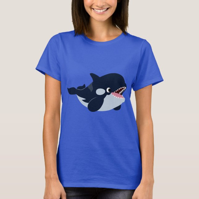 Cute Cartoon Baby Orca Women's T-Shirt (Front)
