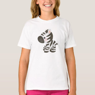 Cute Cartoon Baby Zebra T-Shirt