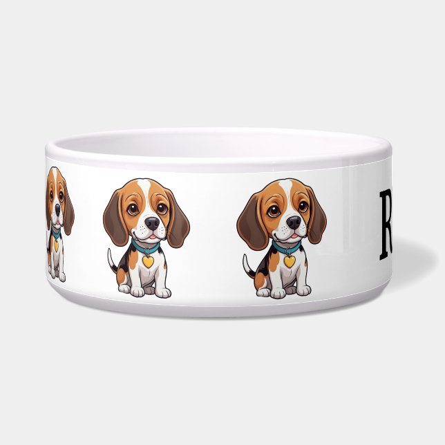 Cute Cartoon Beagle Personalize (Left)