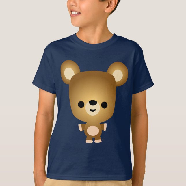 Cute Cartoon Bear Cub Children T-Shirt (Front)