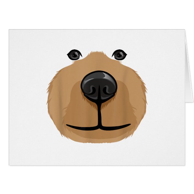 Cute Cartoon Bear Face Head Costume Party (Front Horizontal)