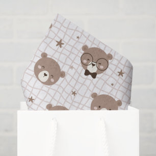 Cute Cartoon Bear Pattern Tissue Paper