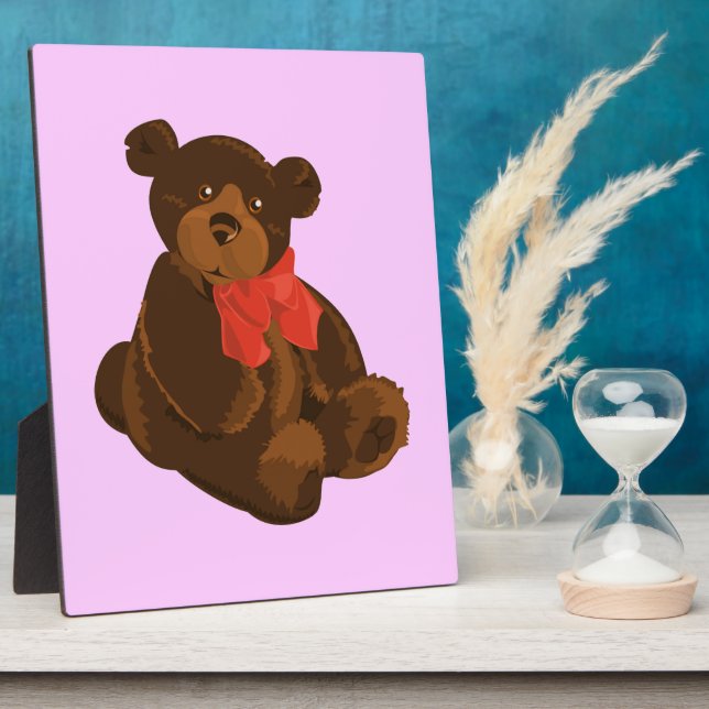 Cute cartoon bear plaque (Side)