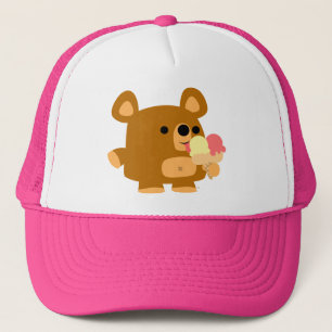 Cute Cartoon Bear with Balls :) trucker hat