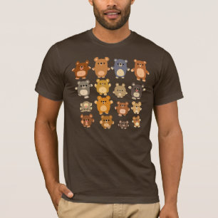 Cute Cartoon Bears T-shirt