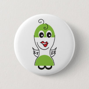 Cute Cartoon Birdie Button