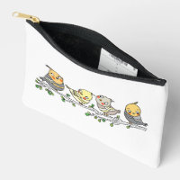 Cute Cartoon Birds bag, Adorable Bird Illustration