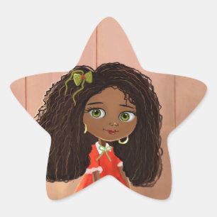 cute cartoon Black girl Mindy Sticker