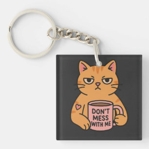 Cute Cartoon Boba Cup Character Keychain