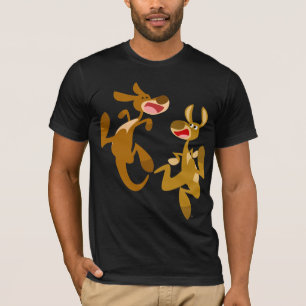 Cute Cartoon Bouncy Kangaroos T-Shirt