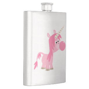 Cute Cartoon Bubble Gum Unicorn Classique Flacon