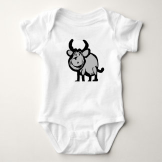 Cute Cartoon Bull Baby Bodysuit – Adorable
