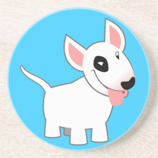 Cute Cartoon Bull Terrier Coaster