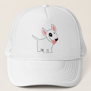 Cute Cartoon Bull Terrier T-Shirt Trucker Hat