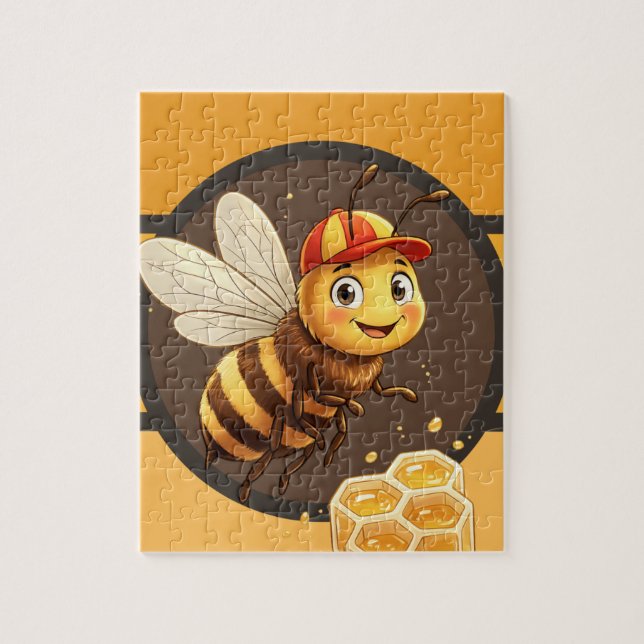 Cute Cartoon Bumblebee Jigsaw Puzzle - Fun Kids Be (Vertical)