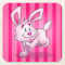 cute cartoon bunny coaster