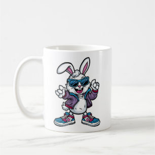 Cute Cartoon Bunny Rabbit Tee for Animal Lovers Coffee Mug