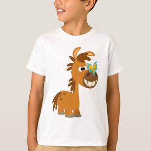 Cute Cartoon Butterfly Pony  Children T-Shirt