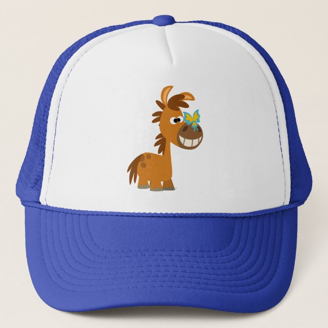 Cute Cartoon Butterfly Pony Hat (Front)