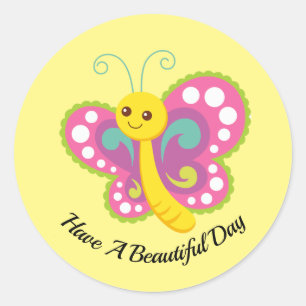 Cute Cartoon Butterfly Sticker