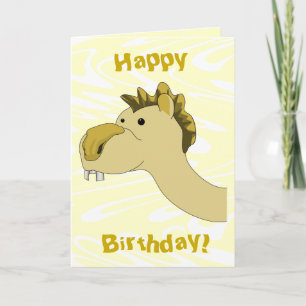 Cute Cartoon Camel. Birthday Card