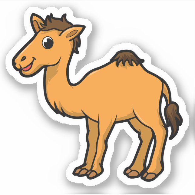 Cute Cartoon Camel Stickers (Front)