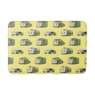 Cute Cartoon Cars Lineup Bath Mat