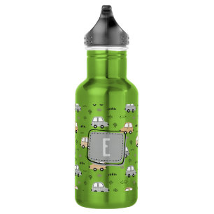 Cute Cartoon Cars Personalized Monogram 532 Ml Water Bottle