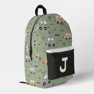 Cute Cartoon Cars Personalized Monogram Kids Backp Printed Backpack
