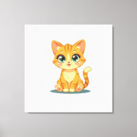 **Cute Cartoon Cat – Adorable Kitty Illustration**