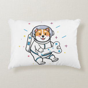 Cute Cartoon Cat Astronaut Pillow