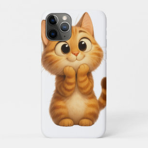 Cute Cartoon Cat, Orange Tabby Cat iPhone 11 Pro Case