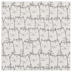 Cute cartoon cats fabric 2