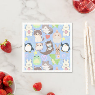 Cute Cartoon characters pattern Napkin