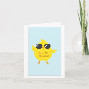 Cute Cartoon Chick, BFF Funny Galentine’s Card 