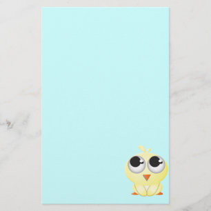 Cute Cartoon Chick Stationery