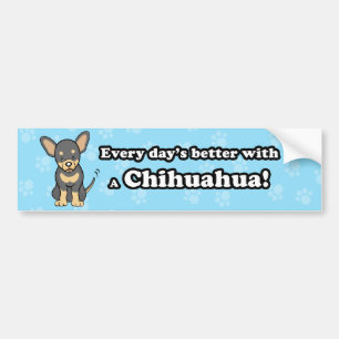Cute Cartoon Chihuahua Bumper Sticker