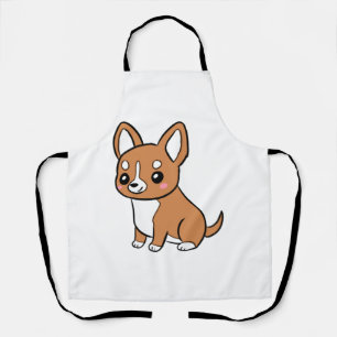 Cute cartoon chihuahua dog   apron