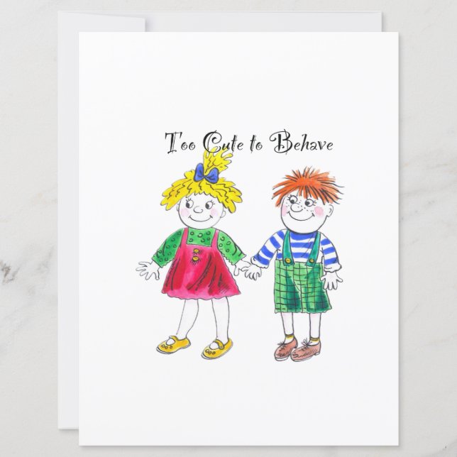 Cute cartoon childrens (Front)