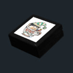 Cute Cartoon Christmas Elf Sleeping in a Tea Cup Gift Box<br><div class="desc">Vintage illustration cartoon Christmas holiday clipart featuring an elf asleep in a large tea cup. This cute little boy elf is wearing a striped hat with a fuzzball on the end and pointy shoes. The word Noel written on the side.</div>