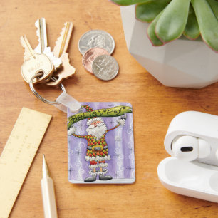 Cute Cartoon Christmas, I Believe in Santa Claus Keychain