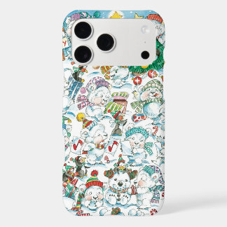 Cute Cartoon Christmas Polar Bear Penguin Party