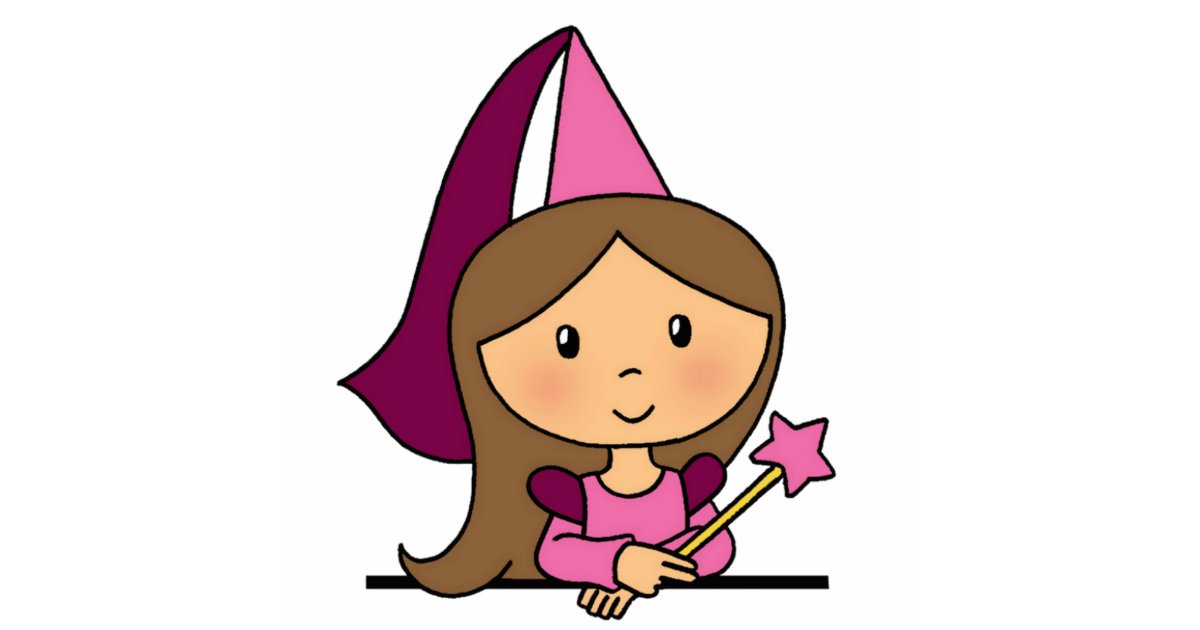 Cute Cartoon Clip Art Princess in a Pink Dress Standing ...