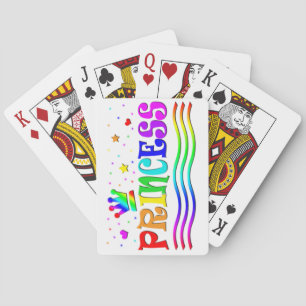 Cute Cartoon Clip Art Rainbow Princess Tiara Playing Cards