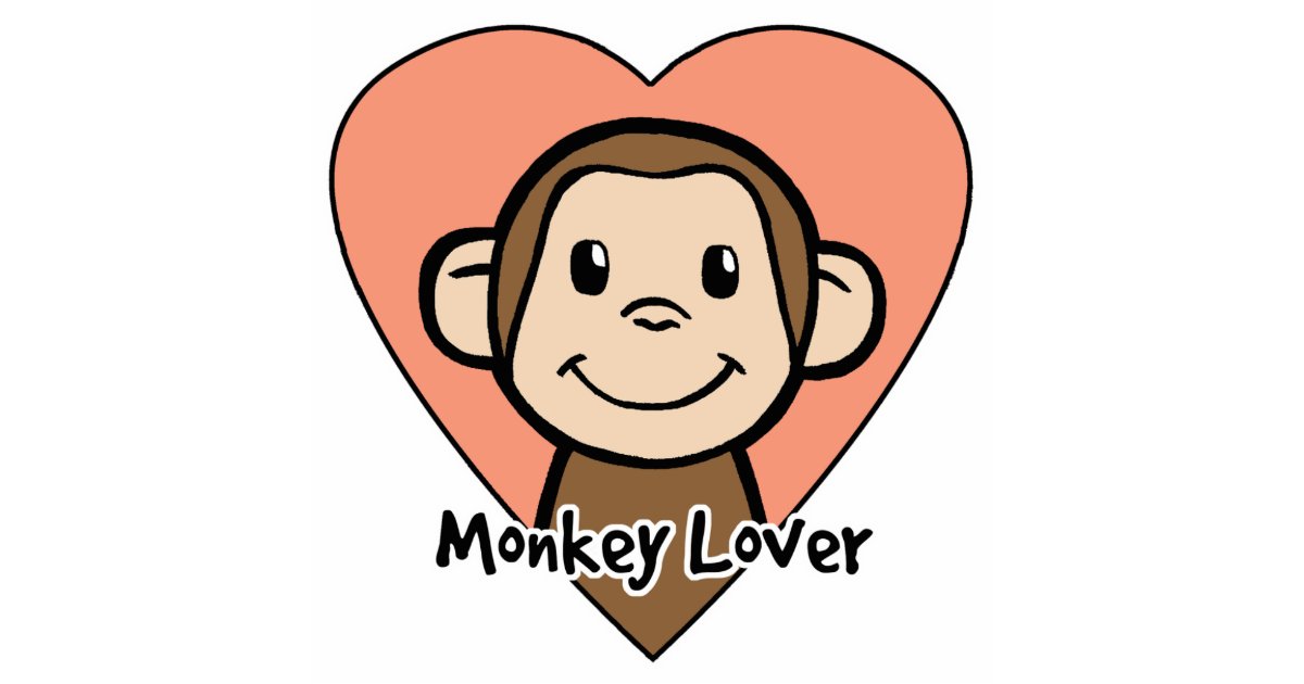 Cute Cartoon Clip Art Smile Monkey Love in Heart Standing Photo Sculpture | Zazzle Cute Cartoon Clip Art Smile Monkey Love in Heart Standing Photo Sculpture | Zazzle