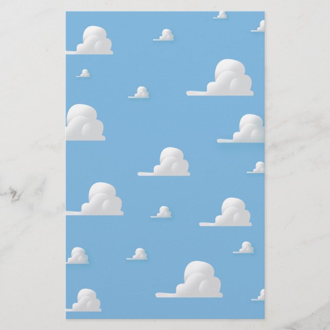 Cute cartoon cloud pattern stationery (Front)